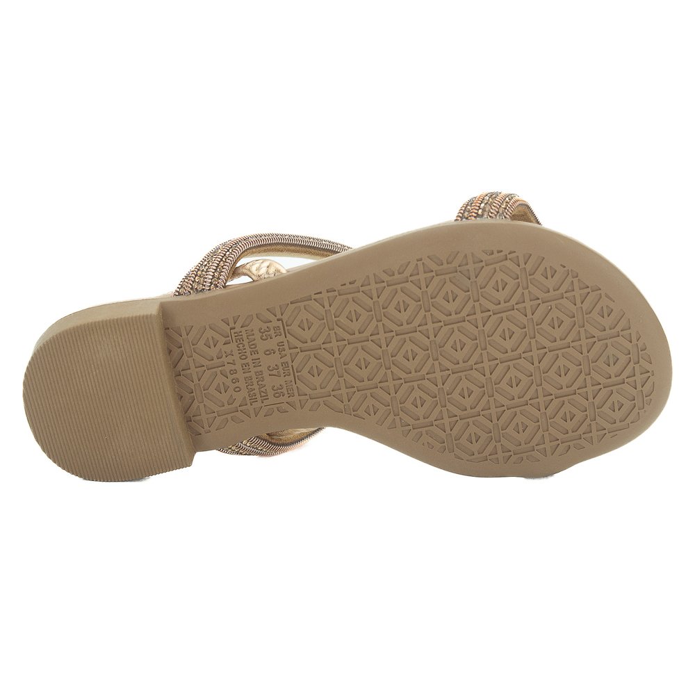 Sandália Feminina Mississippi Mb284 - Bronze Marrom 4