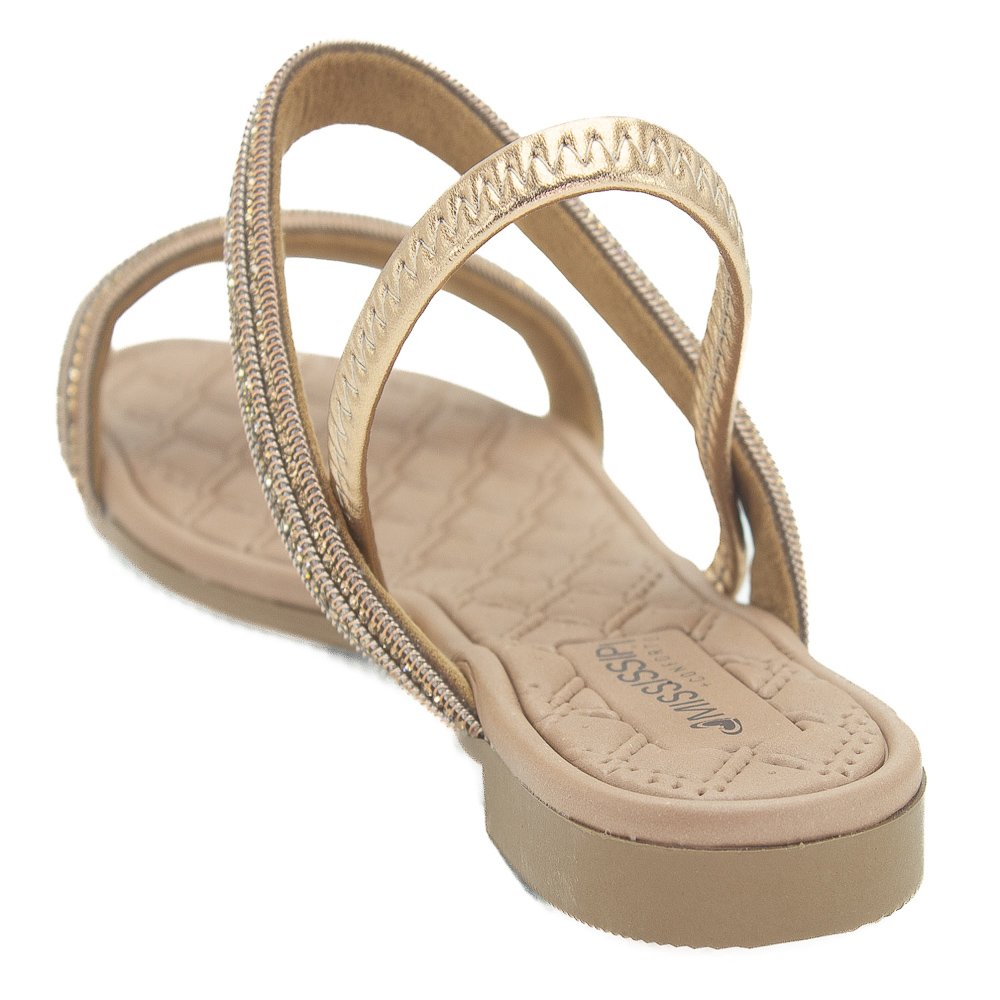 Sandália Feminina Mississippi Mb284 - Bronze Marrom 3
