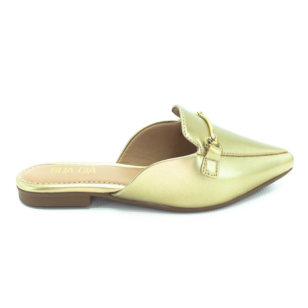 Mule Feminino Sua Cia 8189.15626 - Dourado