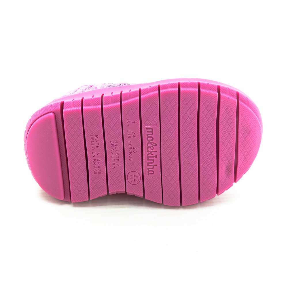 Tênis Infantil Menina Molekinha 2736.102 - Rosa Rosa 4