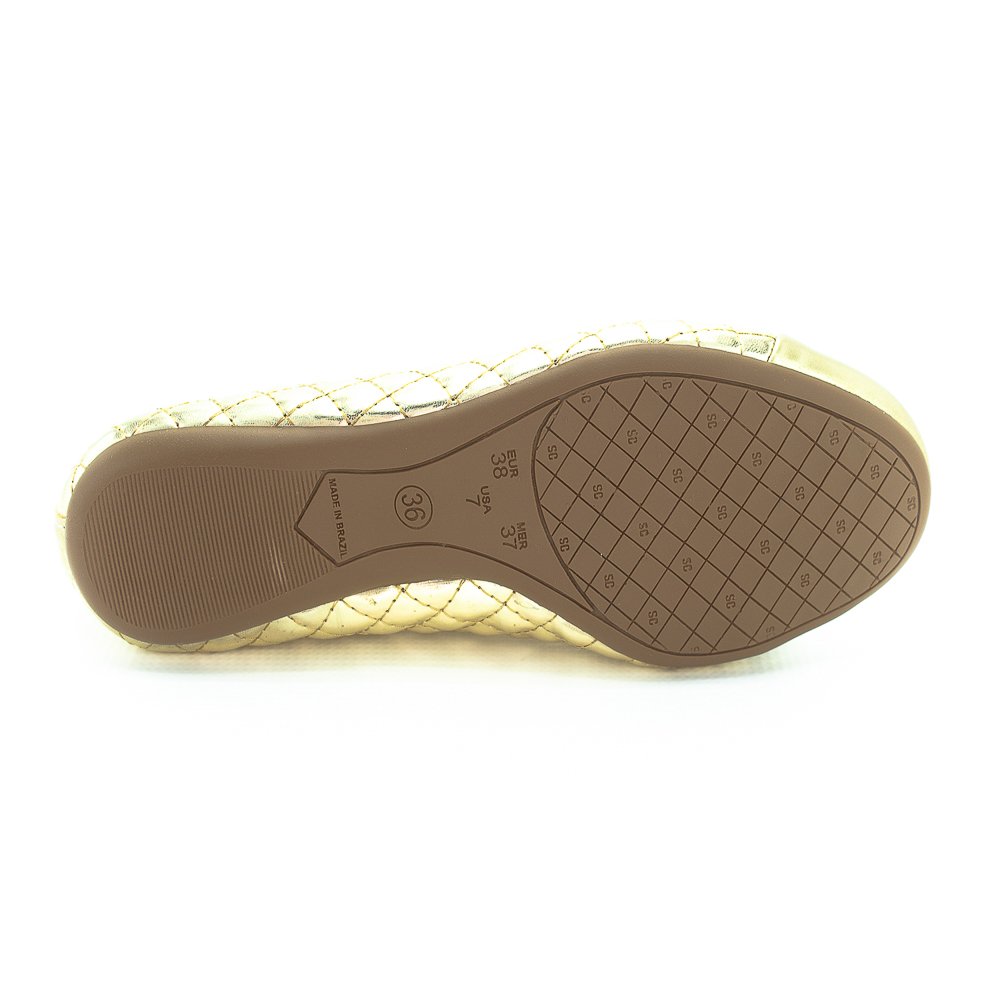 Sapatilha Feminina Sua Cia 8303.15838 - Dourado Dourado 4