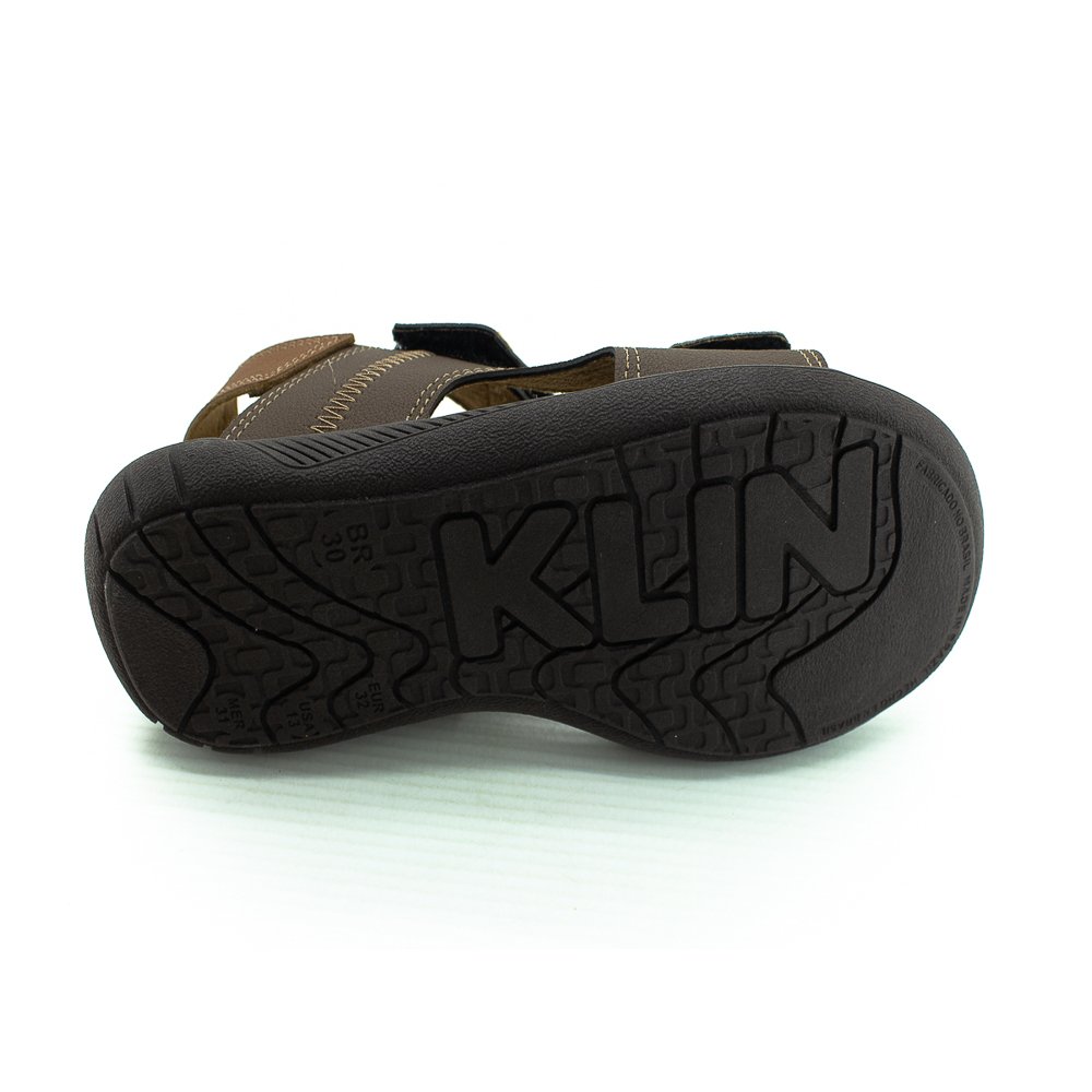 Sandália Infantil Menino Klin Urban - Marrom Marrom 3