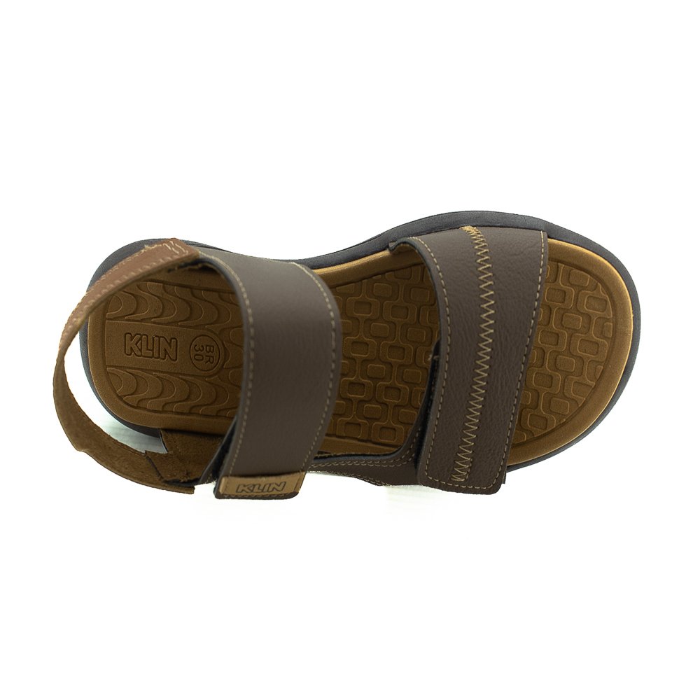 Sandália Infantil Menino Klin Urban - Marrom Marrom 5