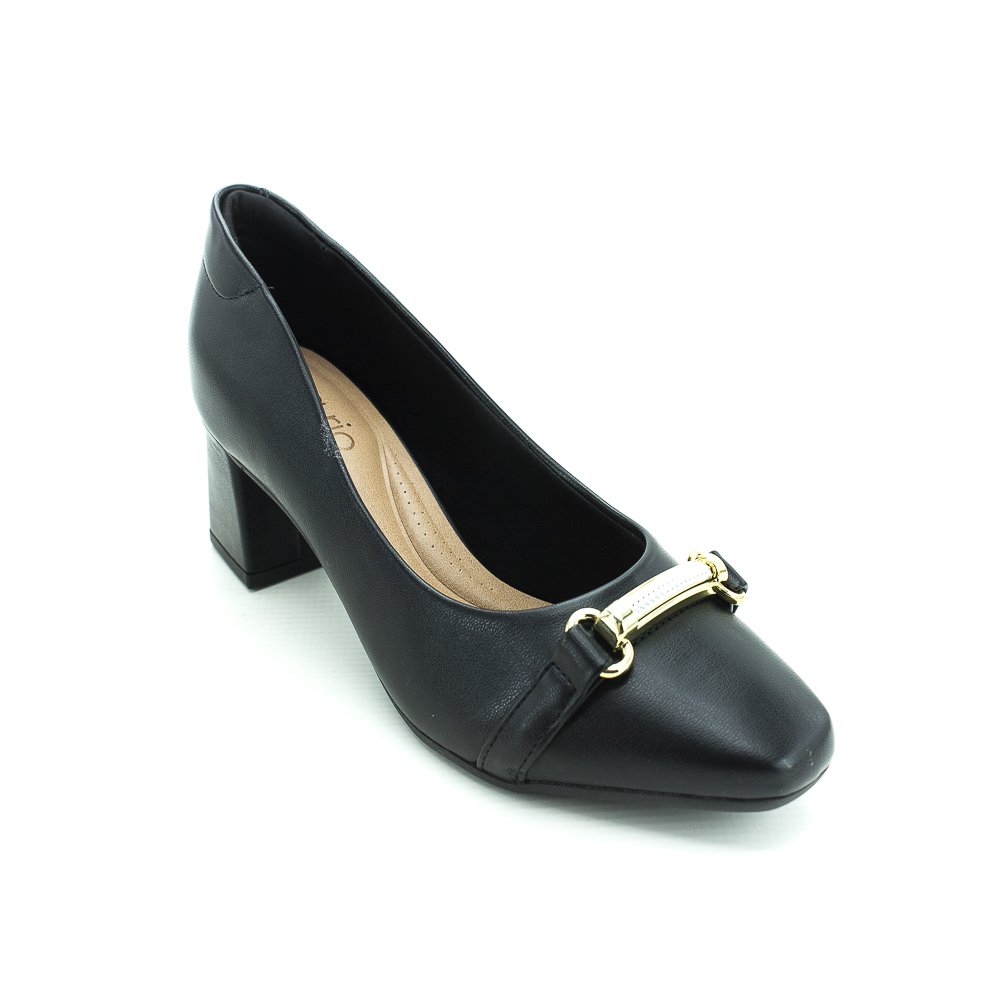 Scarpin Feminino Beira Rio 4314.103 - Preto Preto 2