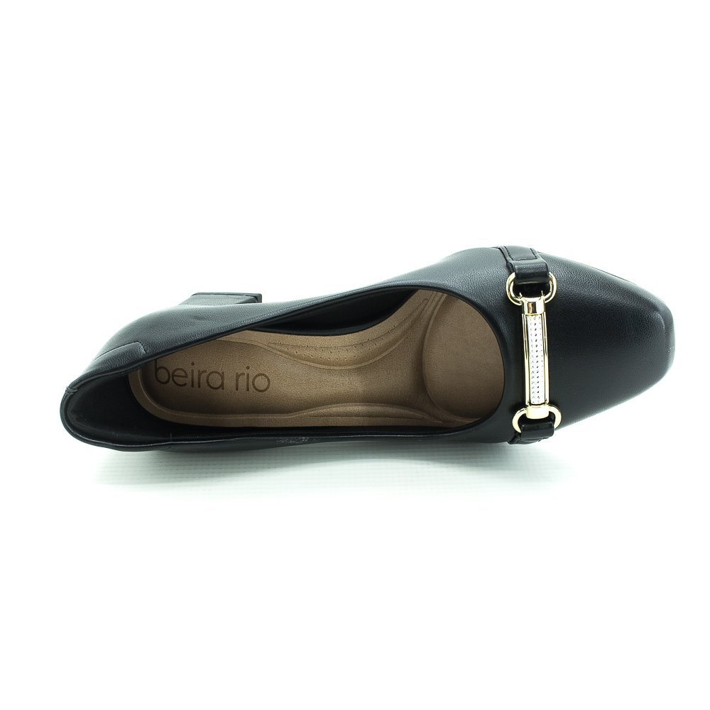 Scarpin Feminino Beira Rio 4314.103 - Preto Preto 5