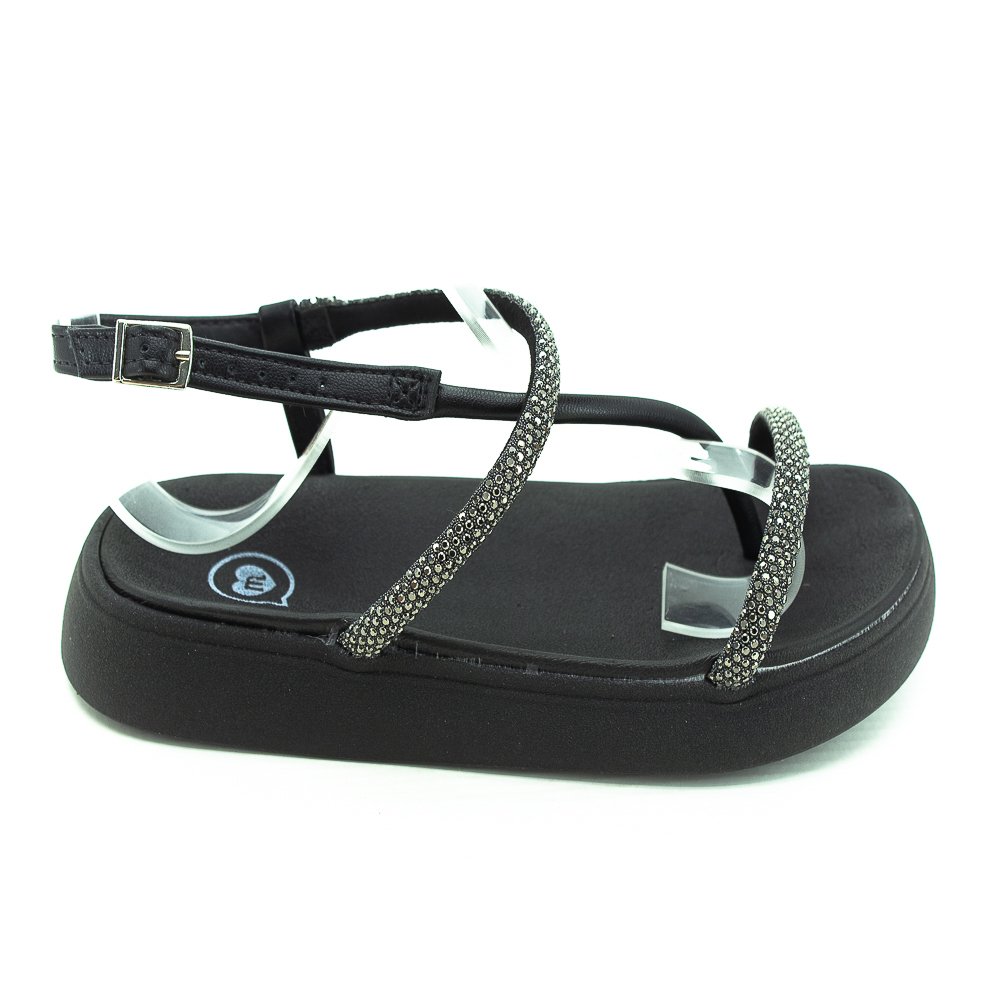 Sandália Infantil Menina Molekinha 2358.107 - Preto