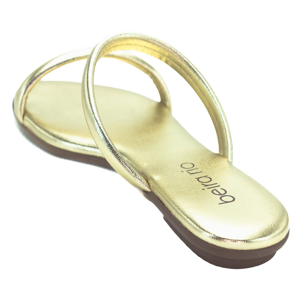 Rasteira Feminina Beira Rio 8384.752 - Dourado Dourado 3