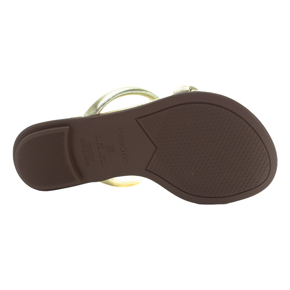 Rasteira Feminina Beira Rio 8384.752 - Dourado Dourado 4