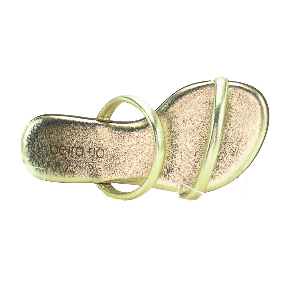 Rasteira Feminina Beira Rio 8384.752 - Dourado Dourado 5