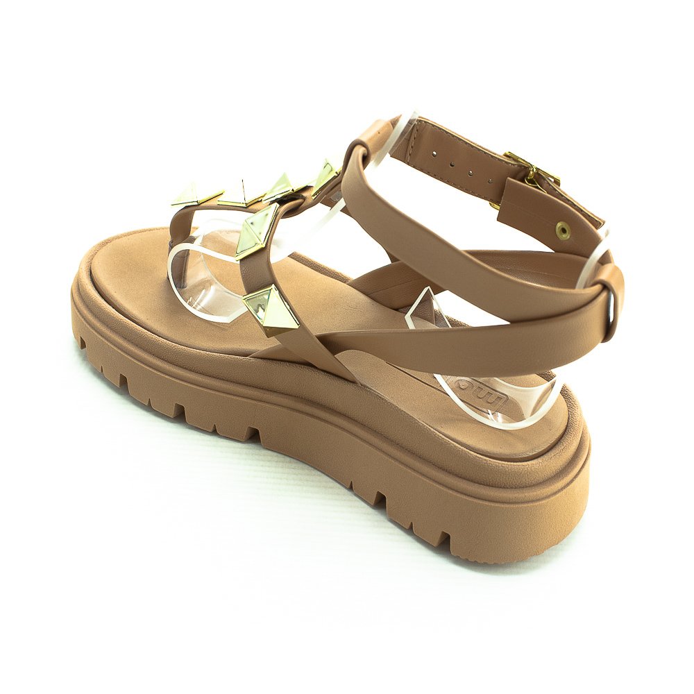 Sandália Feminina Moleca 5504.102 - Nude Bege 2