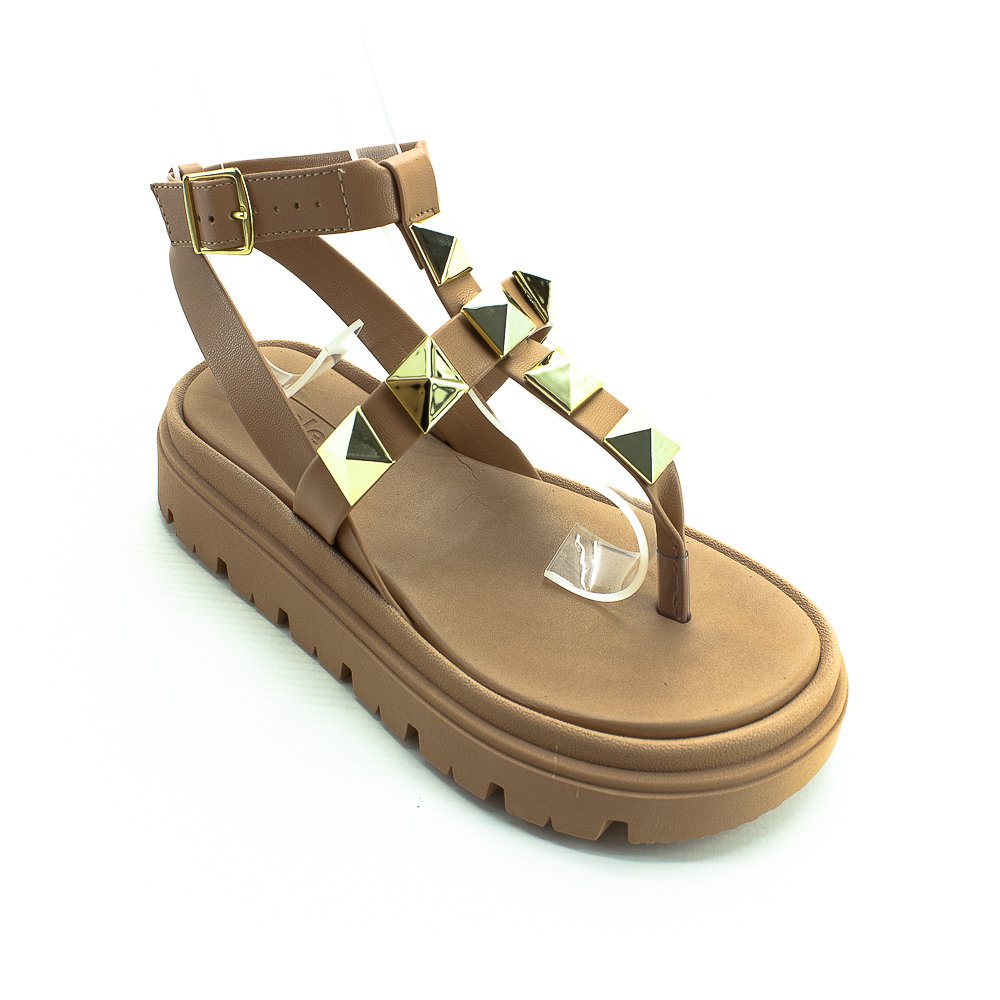 Sandália Feminina Moleca 5504.102 - Nude Bege 3