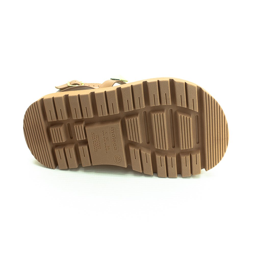 Sandália Feminina Moleca 5504.102 - Nude Bege 4