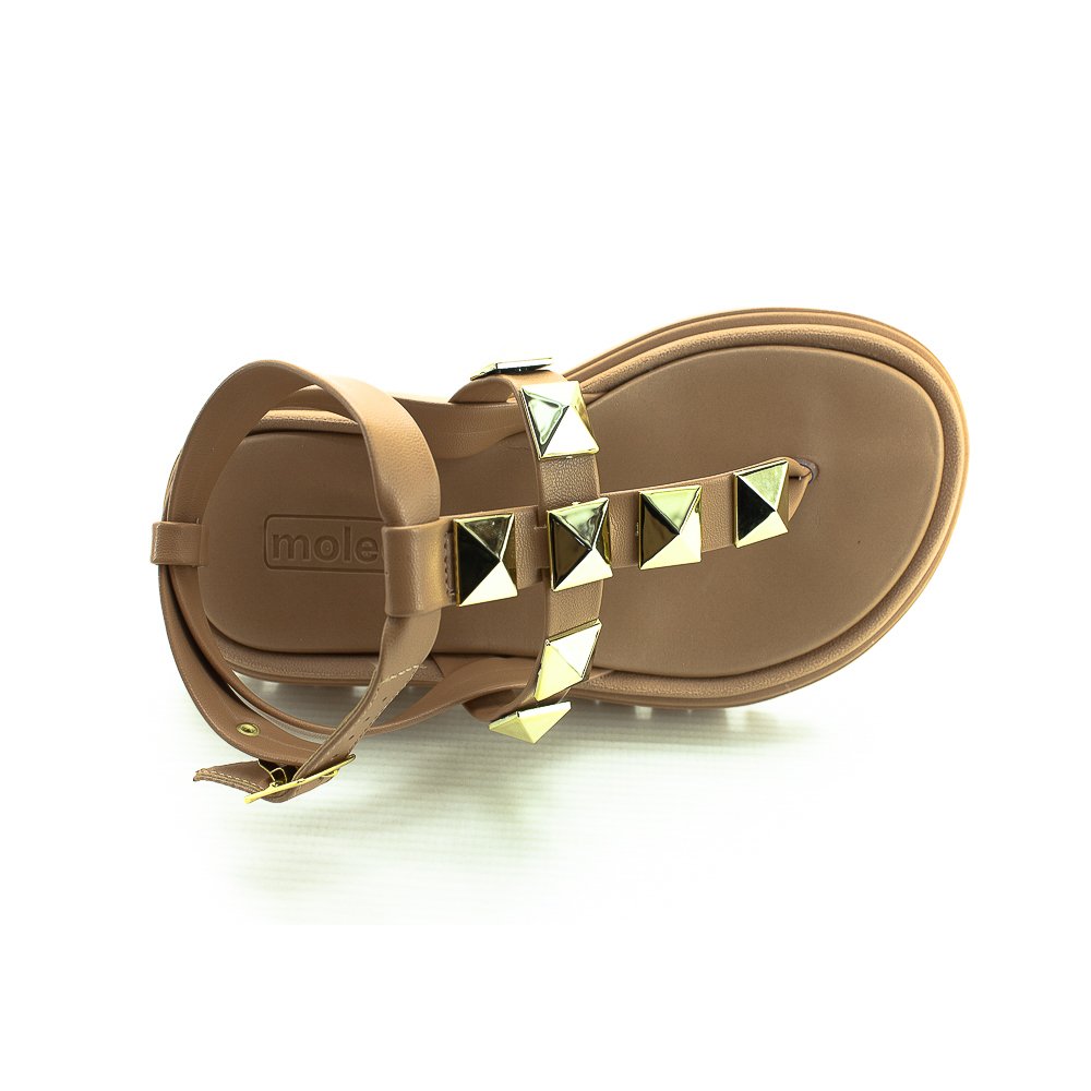Sandália Feminina Moleca 5504.102 - Nude Bege 5