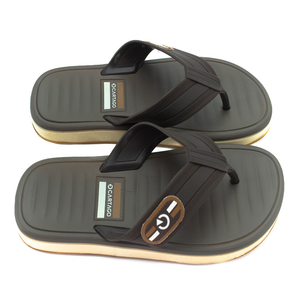 Chinelo Masculino Cartago Paris II - Marrom Marrom 2