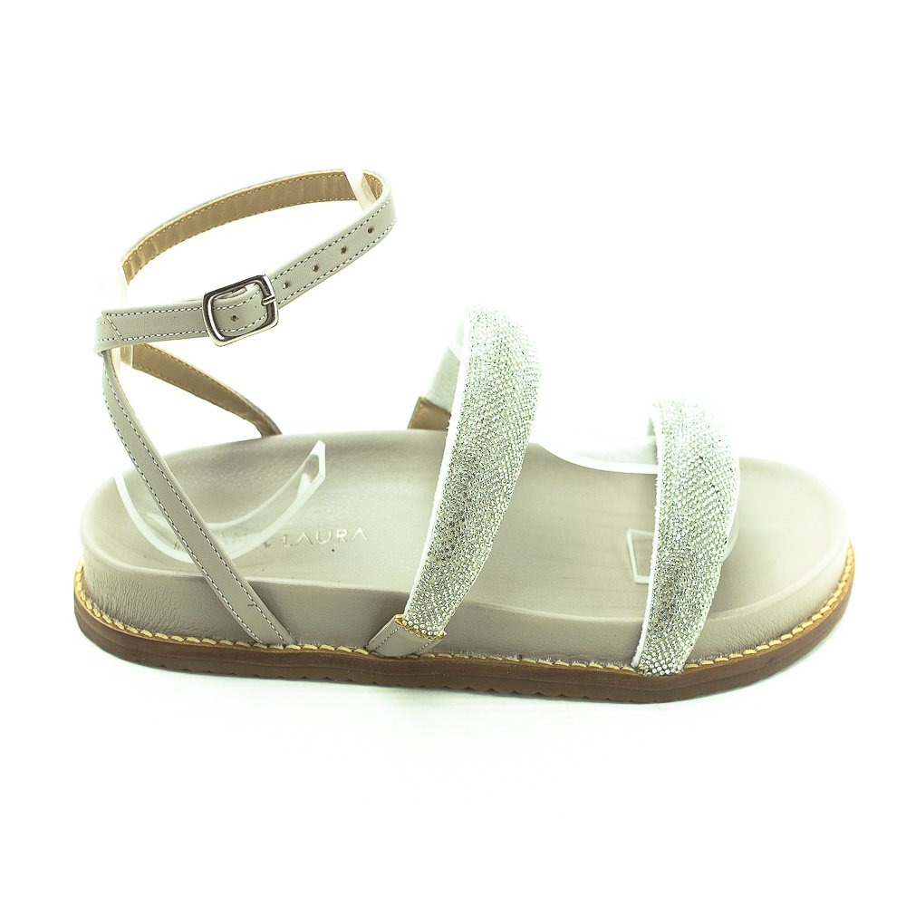 Sandália Feminina Ana Laura 23973 - Off White