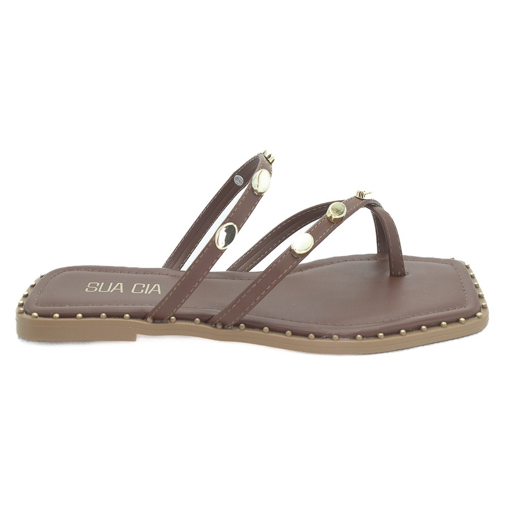 Rasteira Feminina Sua Cia 8394.16120 - Marrom