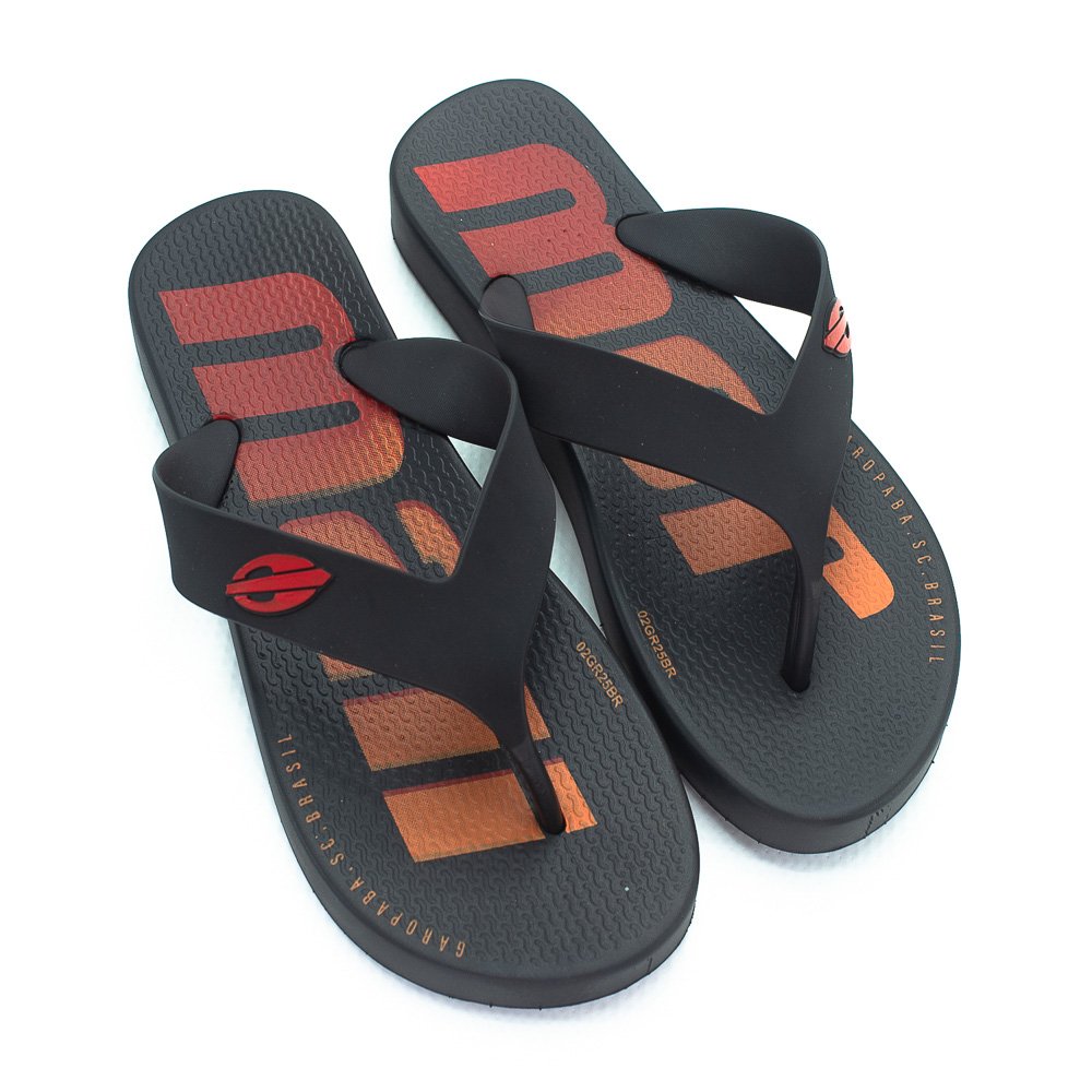 Chinelo Infantil Menino Mormaii Tropical - Preto