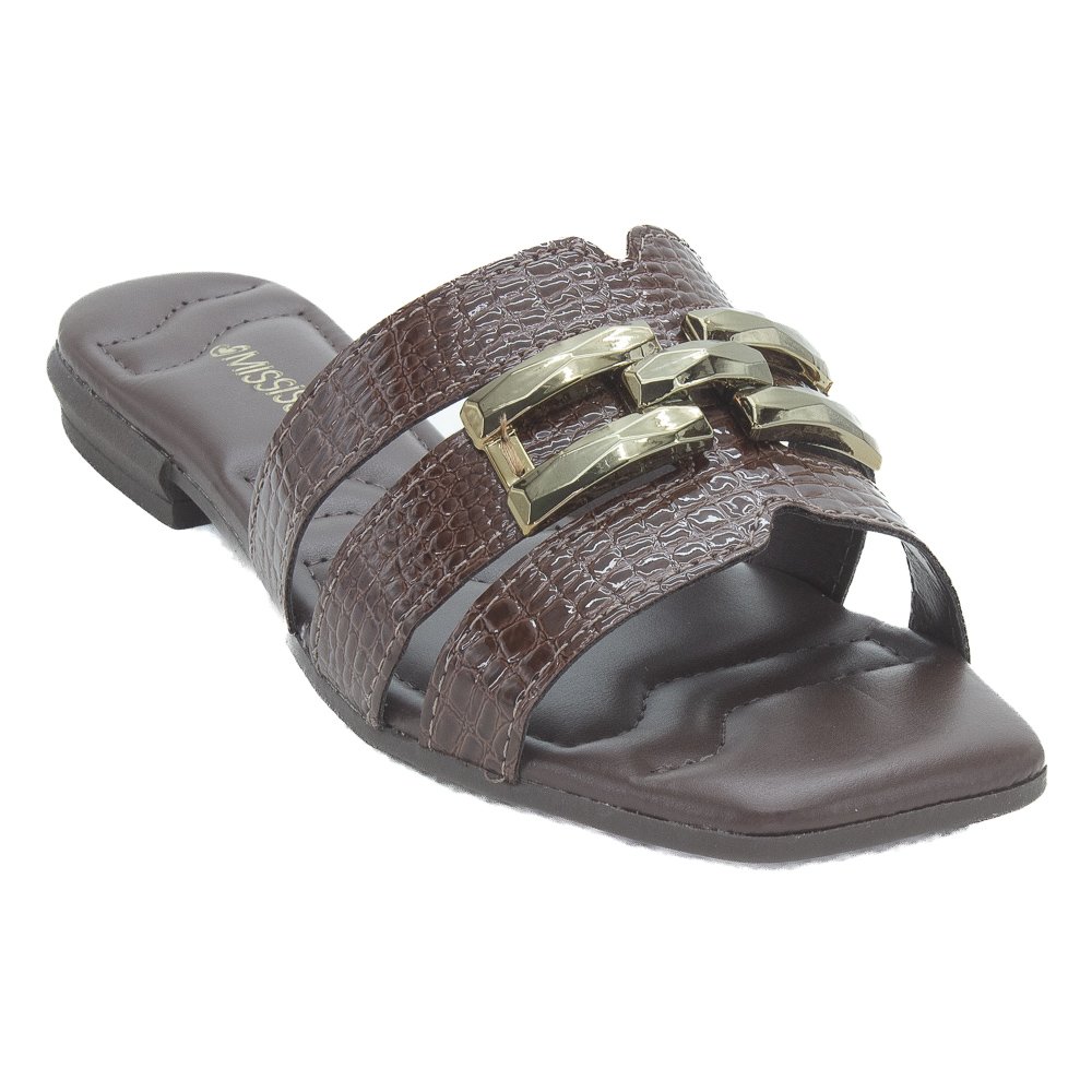 Rasteira Feminina Mississipi MF693 - Marrom Marrom 2