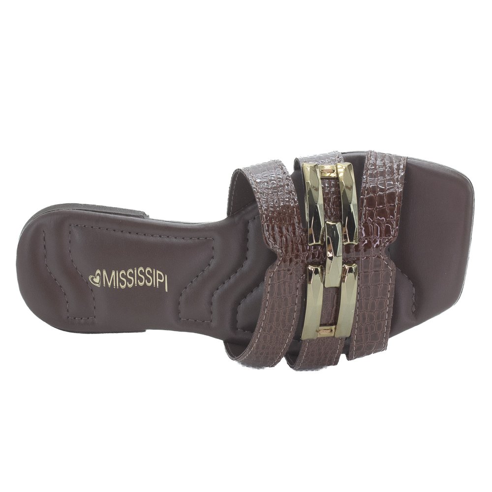 Rasteira Feminina Mississipi MF693 - Marrom Marrom 5