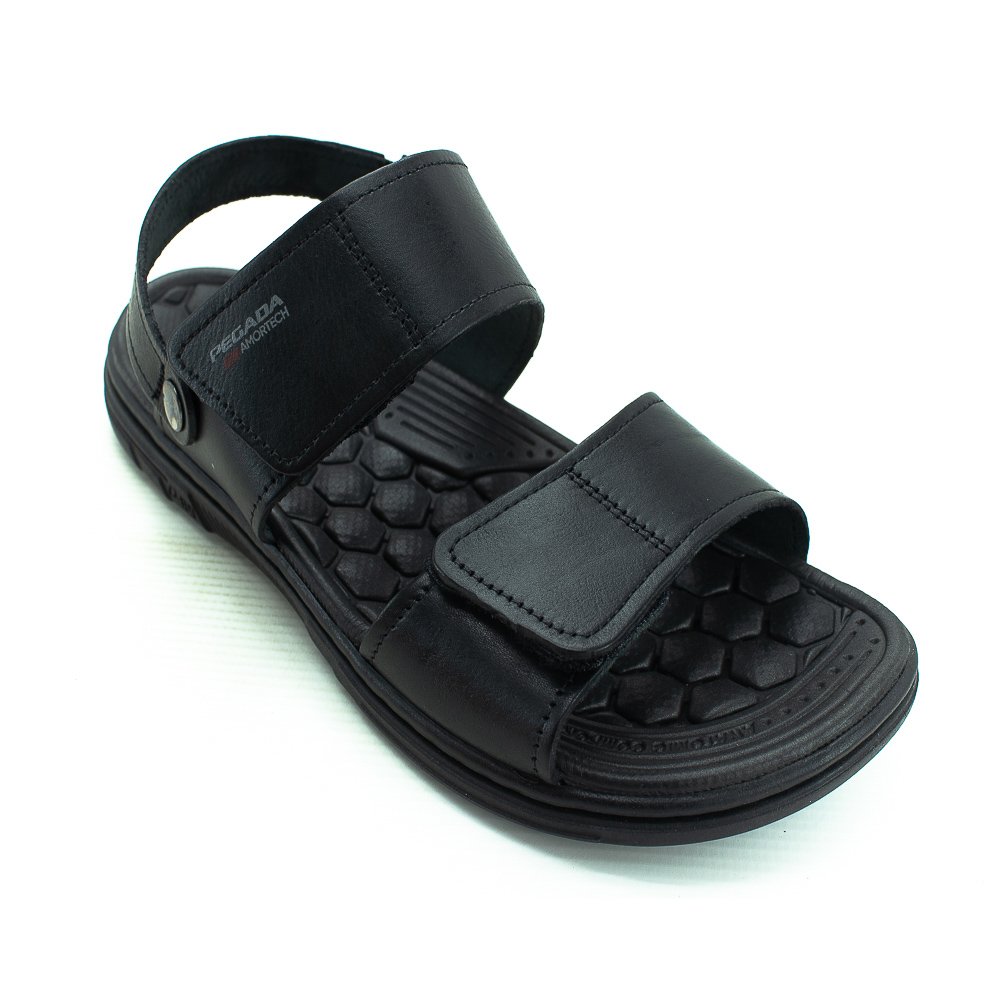 Sandália Masculina Pegada 133303-03 - Preto Preto 2