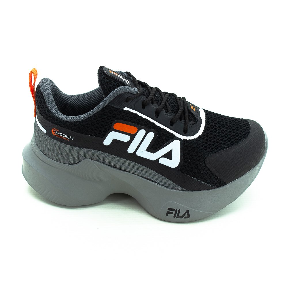 Tênis Infantil Menino Fila Progress - Preto