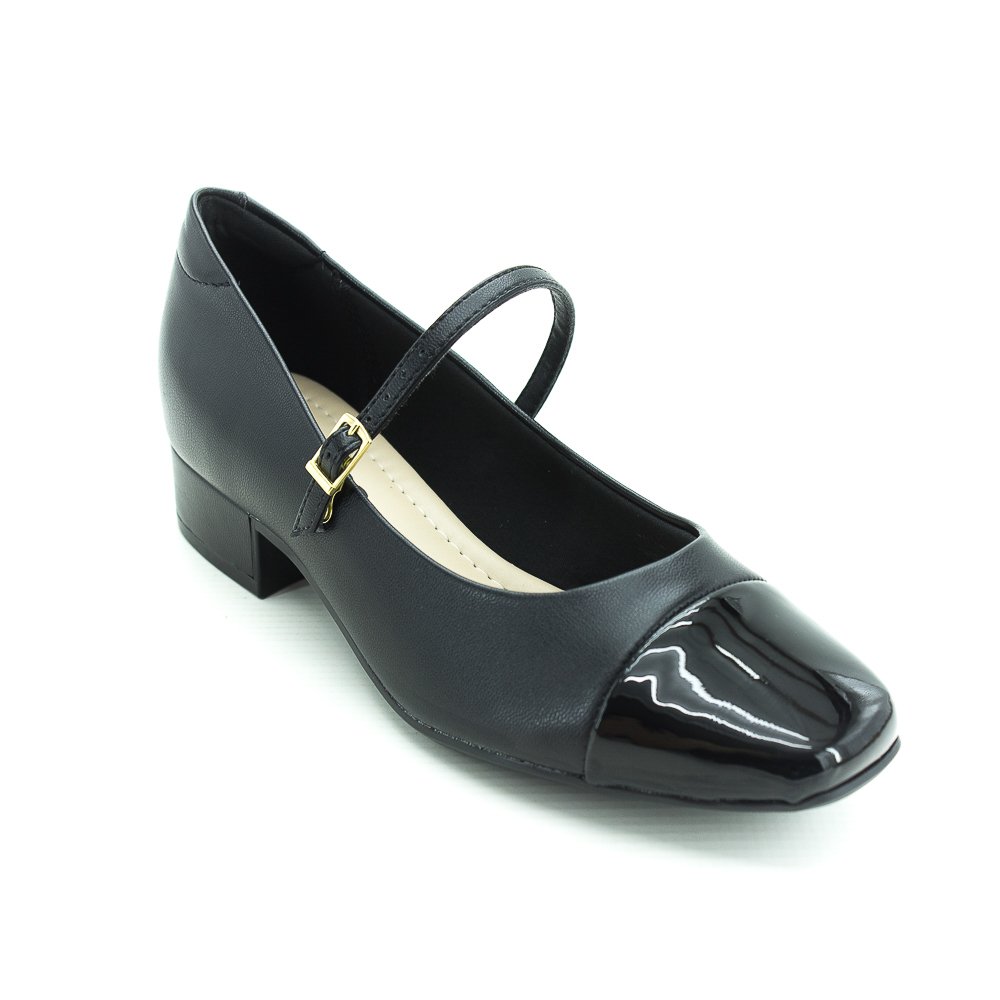 Sapato Feminino Moleca 5795.103 - Preto Preto 2