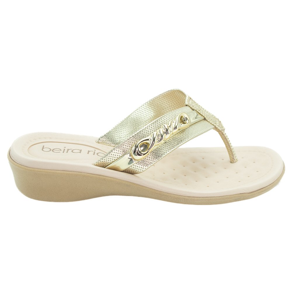 Tamanco Feminino Beira Rio 8224.871 - Dourado