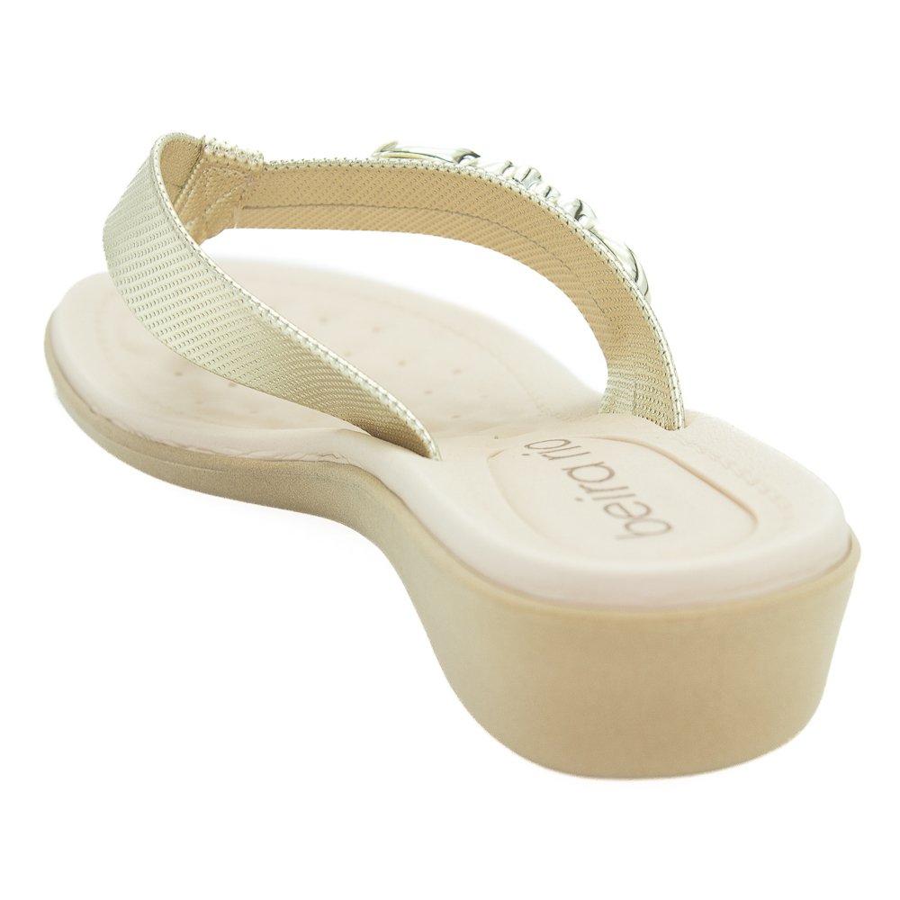 Tamanco Feminino Beira Rio 8224.871 - Dourado Dourado 3