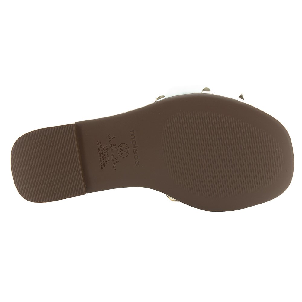 Rasteira Feminina Moleca 5435.553 - Branco Branco 4