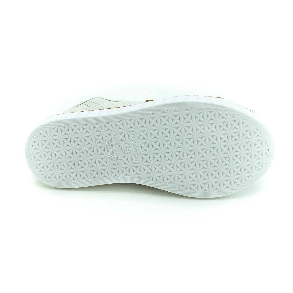 Tênis Feminino Moleca 5712.205 - Off White Branco 4