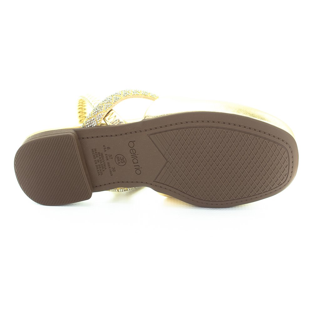 Sapatilha Feminina Beira Rio Slingback 4323.101 - Dourado Dourado 3