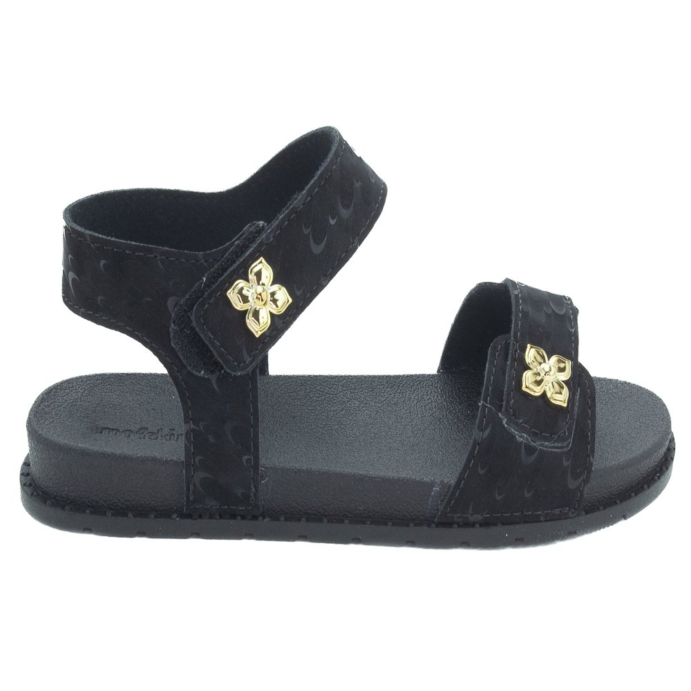 Sandália Infantil Menina Molekinha 2341.125 - Preto
