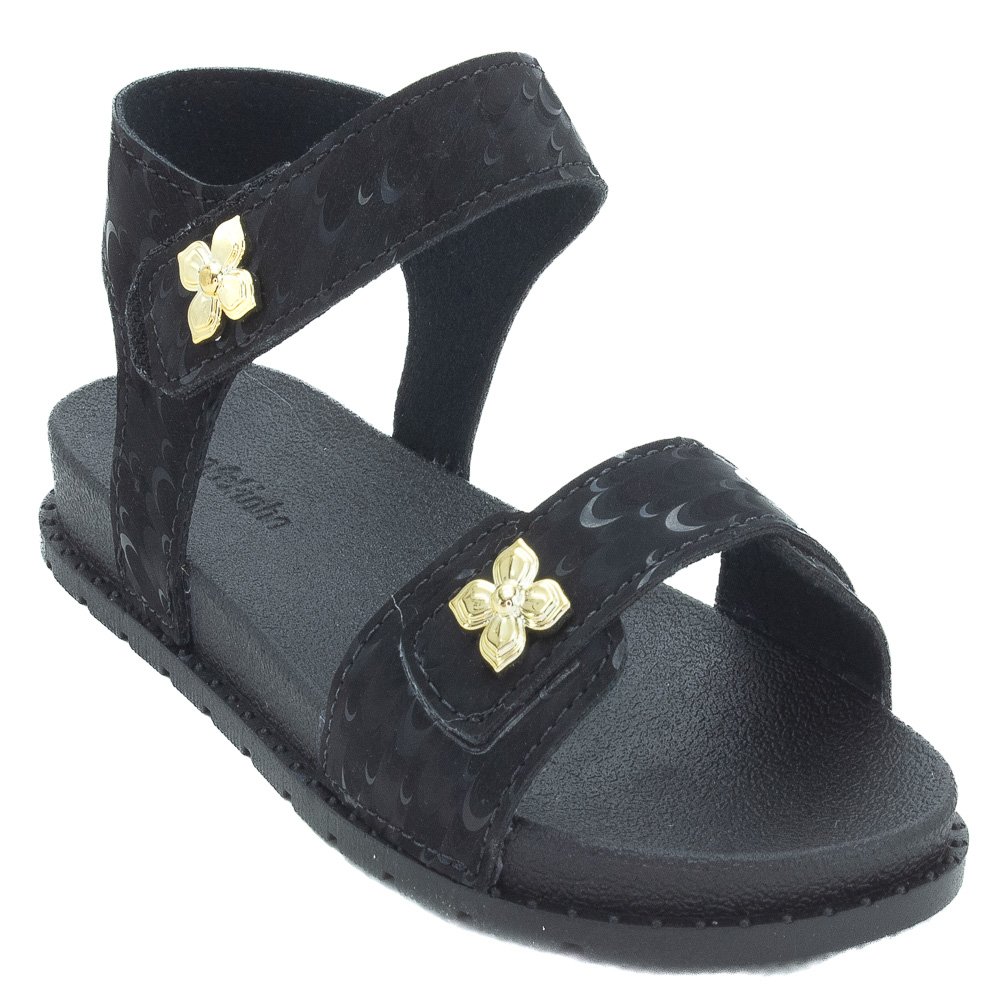Sandália Infantil Menina Molekinha 2341.125 - Preto Preto 2