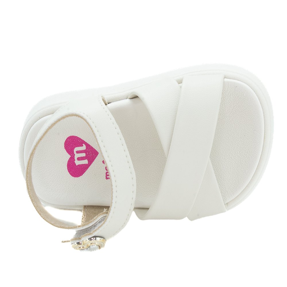 Sandália Infantil Menina Molekinha 2733.111 - Branco Branco 5