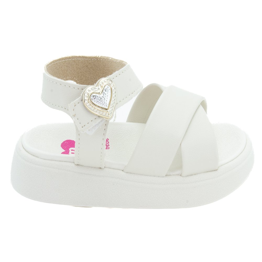 Sandália Infantil Menina Molekinha 2733.111 - Branco