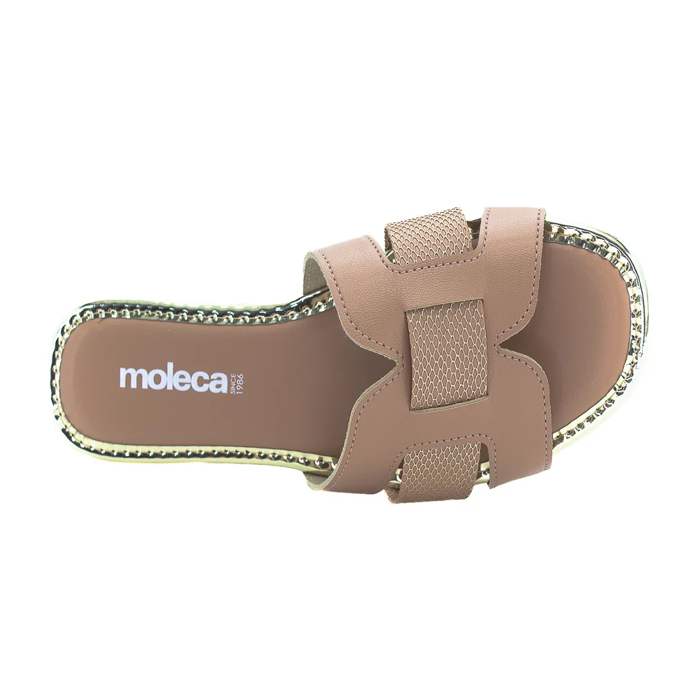 Rasteira Feminina Moleca 5435.553 - Nude Bege 5