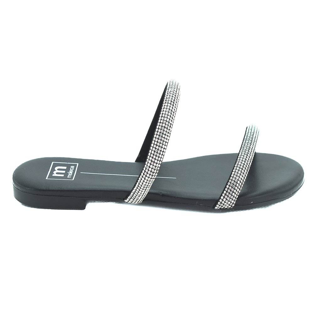 Rasteira Feminina Moleca 5557.100 - Preto