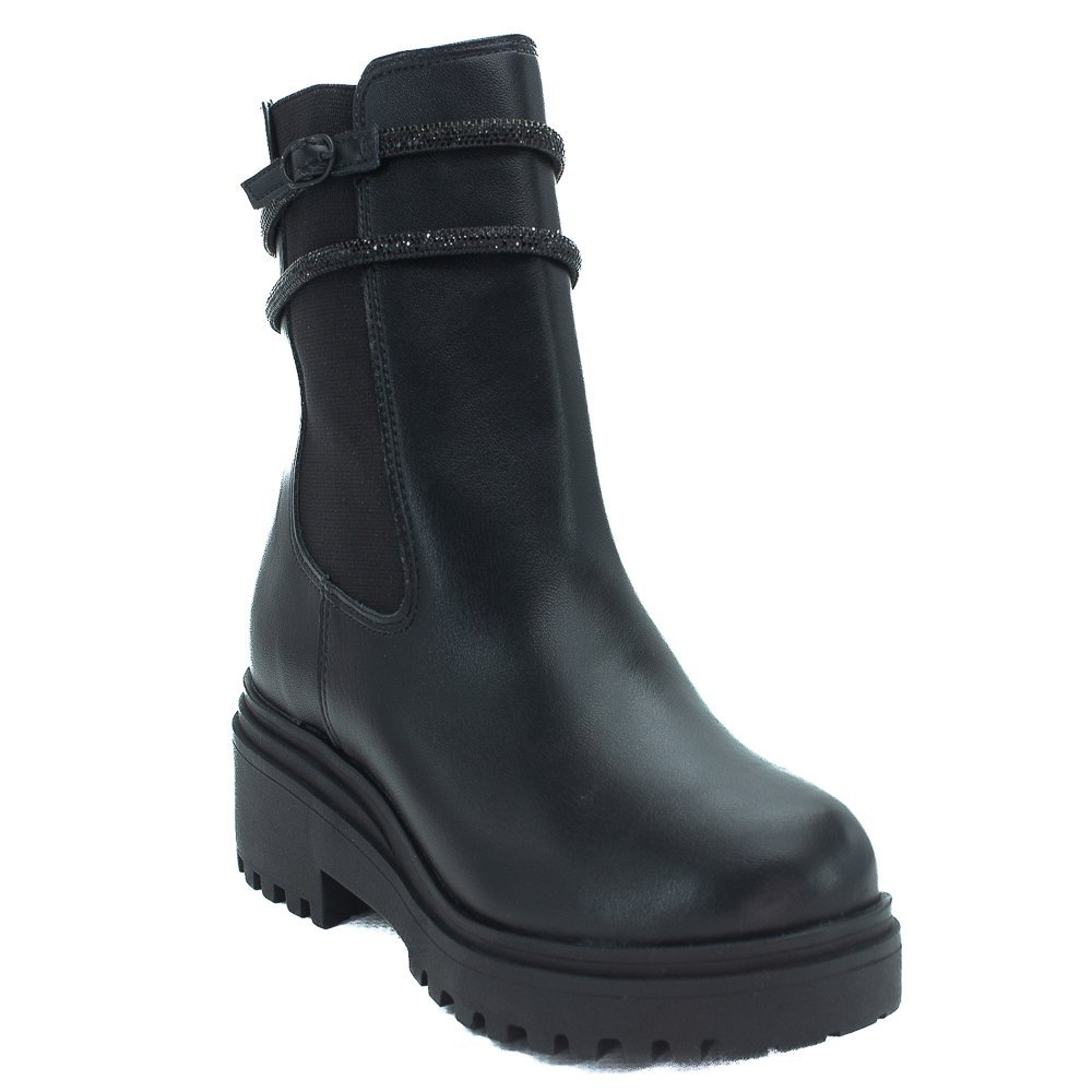 Bota Feminina Via Marte 009-009-01 - Preto Preto 2