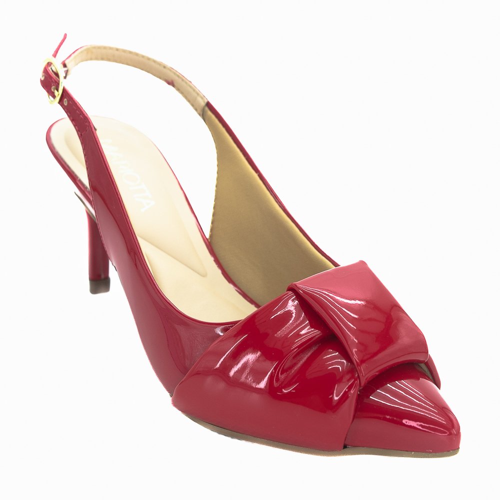 Scarpin Feminino Mariotta Slingback 13553.24 - Vermelho Vermelho 2