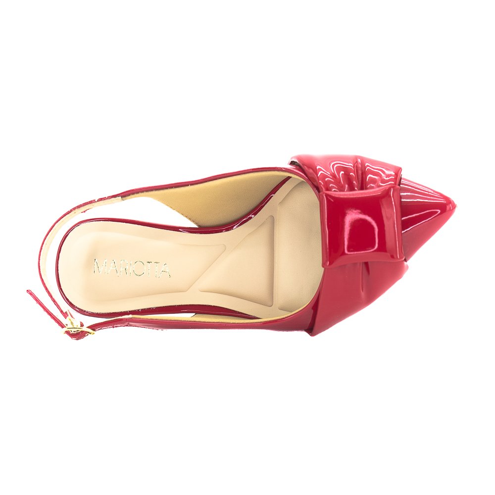 Scarpin Feminino Mariotta Slingback 13553.24 - Vermelho Vermelho 5