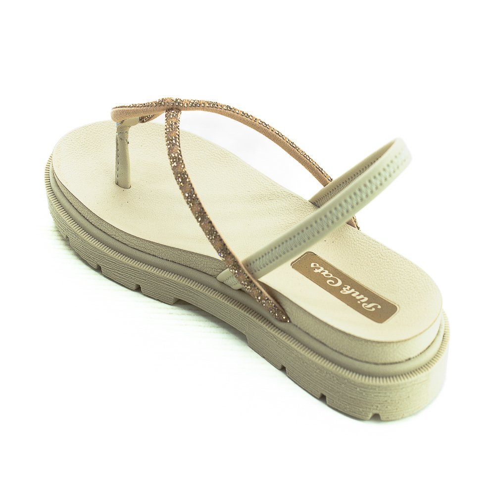 Sandália Infantil Menina Pink Cats V4911 - Ouro Rosado Bege 3