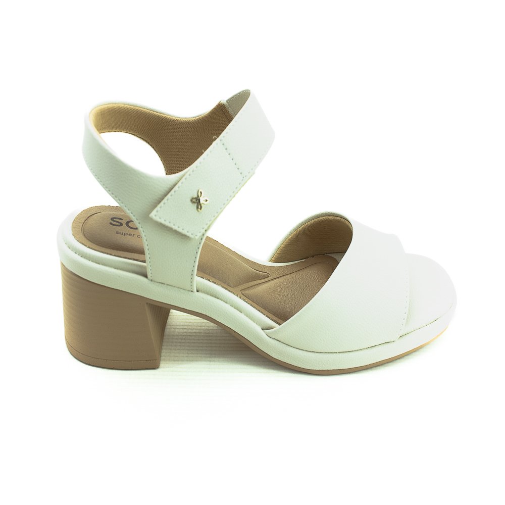 Sandália Feminina Softli 10024.10125 - Off White