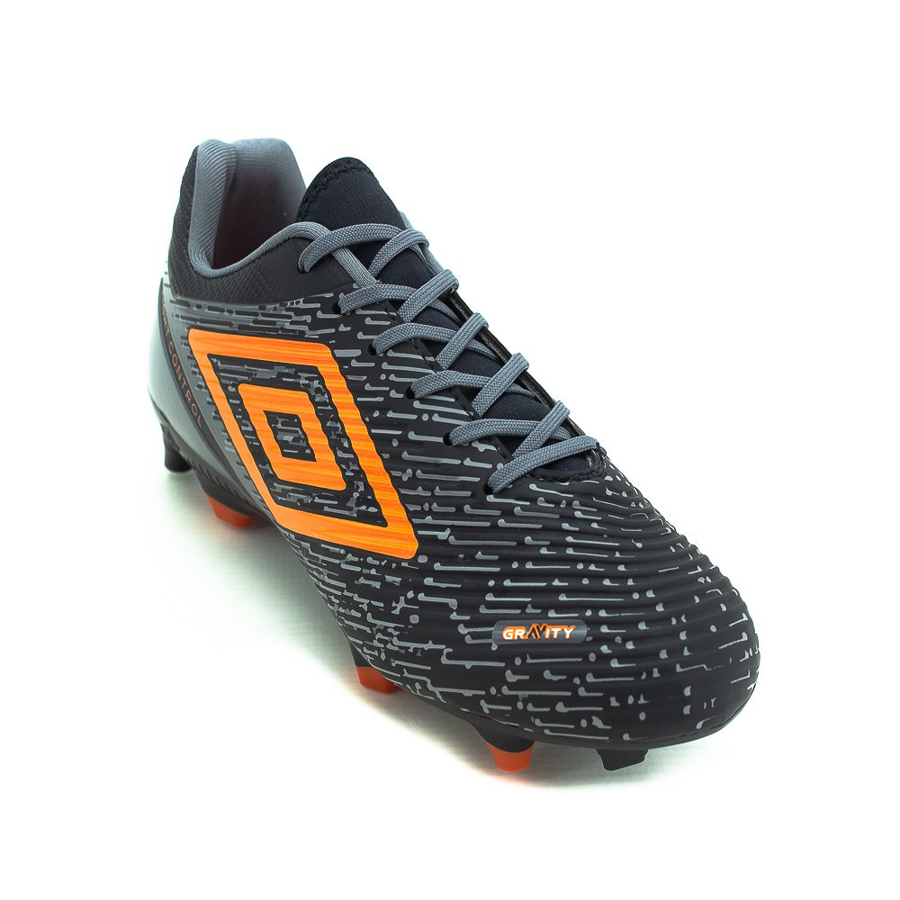 Chuteira Campo Masculina Umbro Gravity - Preto Preto 2