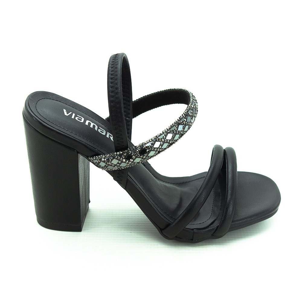 Sandália Feminina Via Marte 164-006-01 - Preto