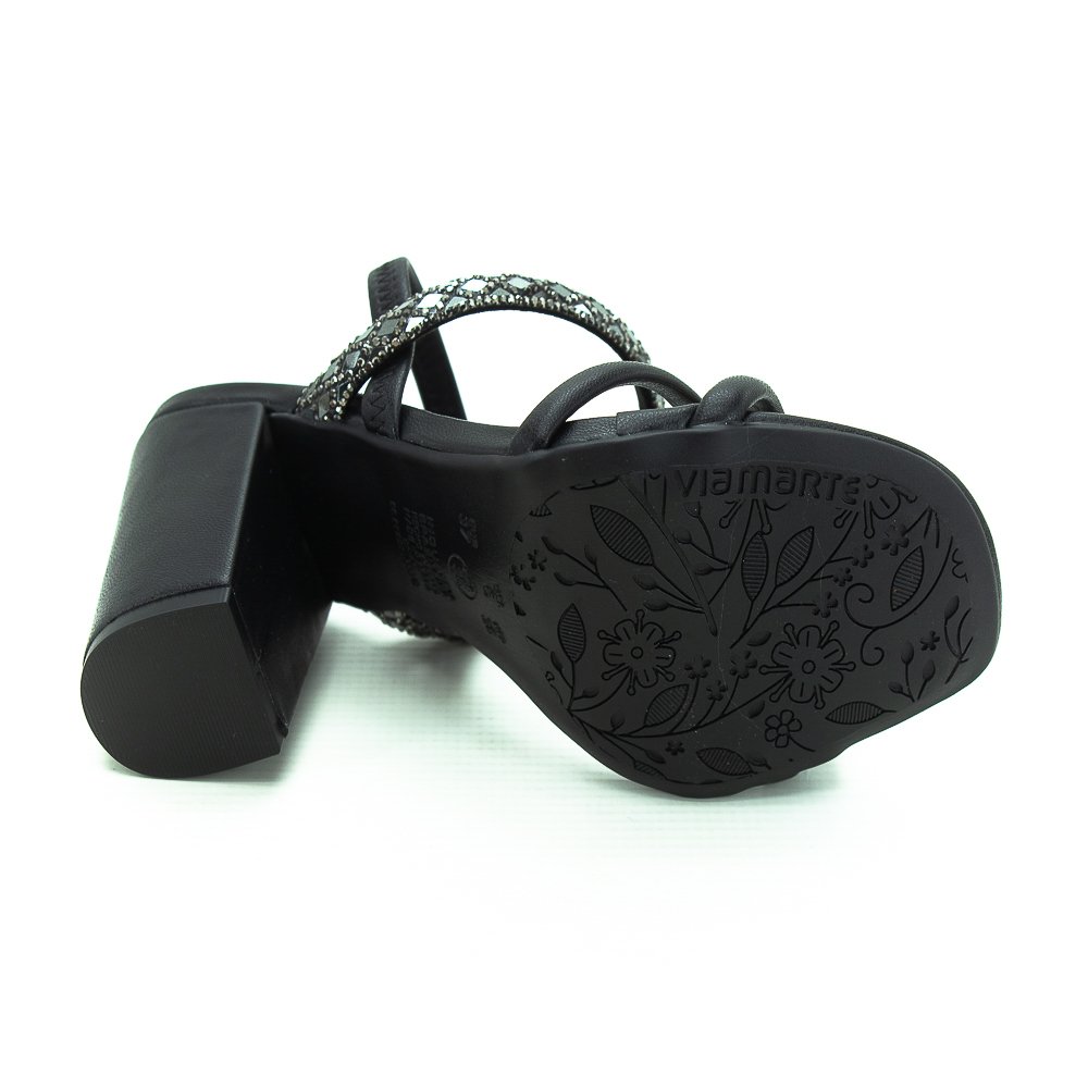 Sandália Feminina Via Marte 164-006-01 - Preto Preto 4