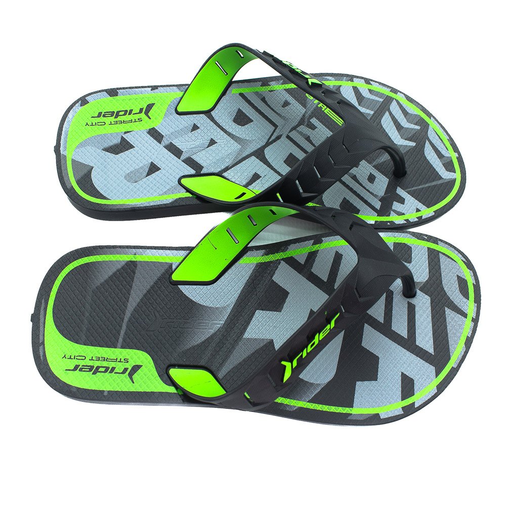 Chinelo Masculino Rider Street City - Preto Preto 2