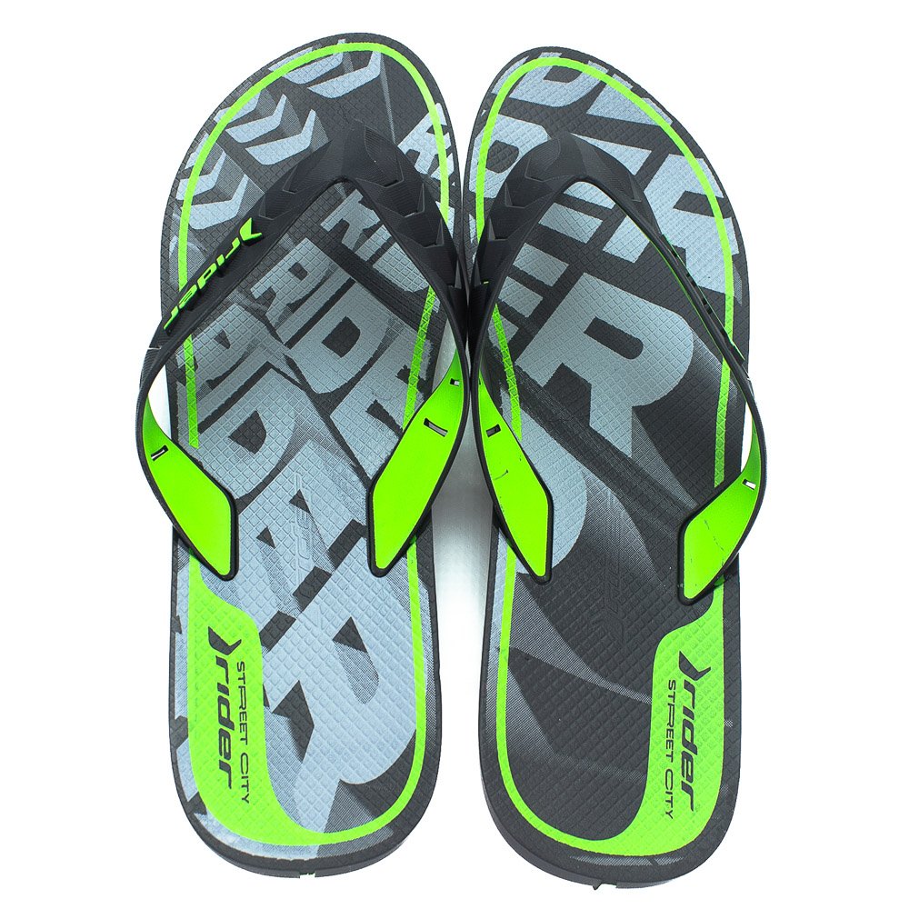 Chinelo Masculino Rider Street City - Preto Preto 3