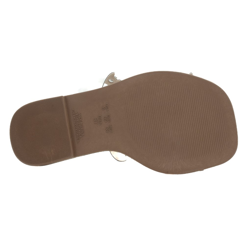 Rasteira Feminina Raquel Dias 951930 - Off White Branco 4