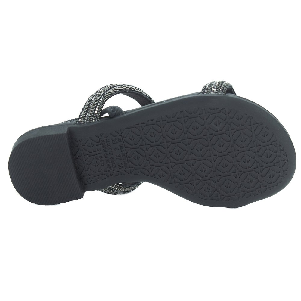 Sandália Feminina Mississipi Mb284 - Preto Preto 4