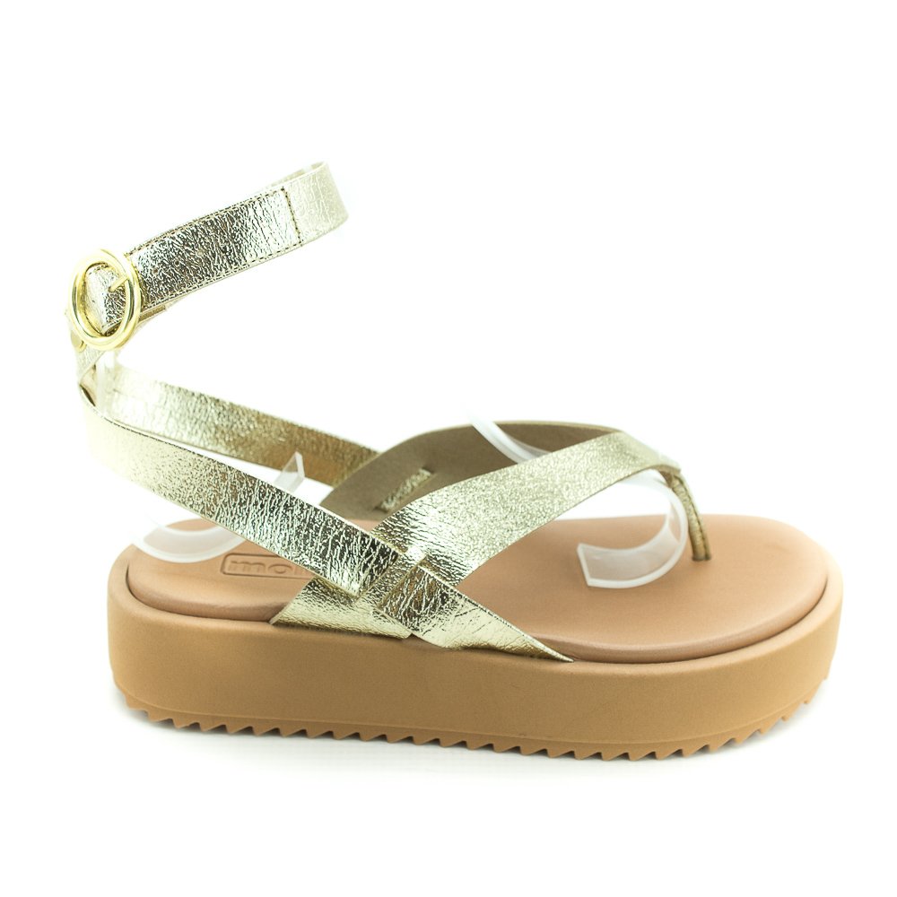 Sandália Feminina Moleca 5489.105 - Dourado E Nude Dourado 3